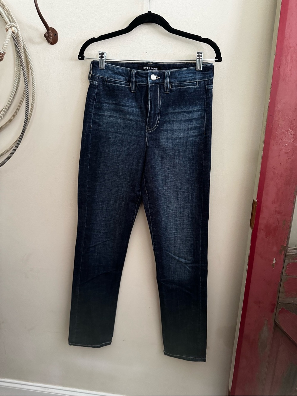 Liverpool Skinny Jeans in Dark Indigo Wash NWOT